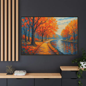 Vibrant Fall Landscape Canvas - Autumn Forest Wall Art - Dipaliz - Prints