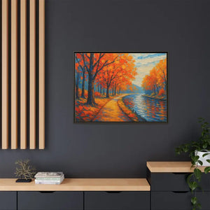 Vibrant Fall Landscape Canvas - Autumn Forest Wall Art - Dipaliz - Prints