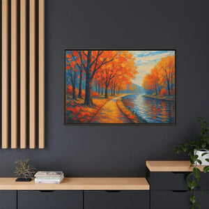 Vibrant Fall Landscape Canvas - Autumn Forest Wall Art - Dipaliz - Prints