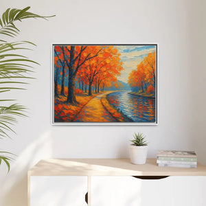 Vibrant Fall Landscape Canvas - Autumn Forest Wall Art - Dipaliz - Prints
