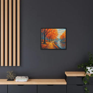 Vibrant Fall Landscape Canvas - Autumn Forest Wall Art - Dipaliz - Prints