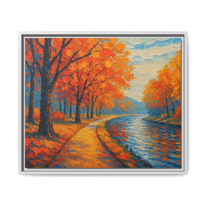 Vibrant Fall Landscape Canvas - Autumn Forest Wall Art - Dipaliz - 24’’ x 20’’ (horizontal) / White / 1.25’’ - Prints
