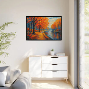 Vibrant Fall Landscape Canvas - Autumn Forest Wall Art - Dipaliz - Prints