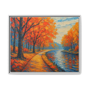 Vibrant Fall Landscape Canvas - Autumn Forest Wall Art - Dipaliz - 30’’ x 24’’ (horizontal) / White / 1.25’’ - Prints