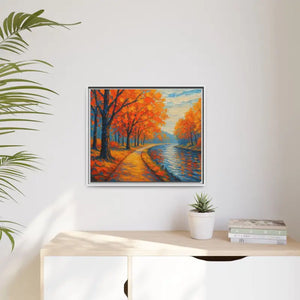 Vibrant Fall Landscape Canvas - Autumn Forest Wall Art - Dipaliz - Prints