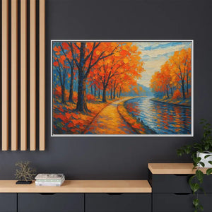 Vibrant Fall Landscape Canvas - Autumn Forest Wall Art - Dipaliz - Prints