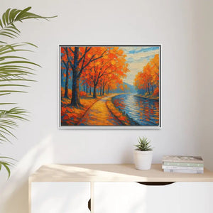 Vibrant Fall Landscape Canvas - Autumn Forest Wall Art - Dipaliz - Prints