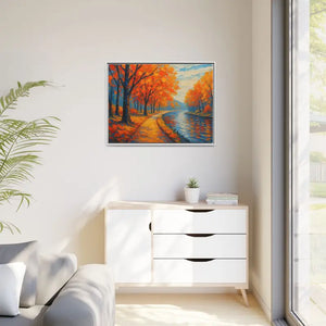 Vibrant Fall Landscape Canvas - Autumn Forest Wall Art - Dipaliz - Prints