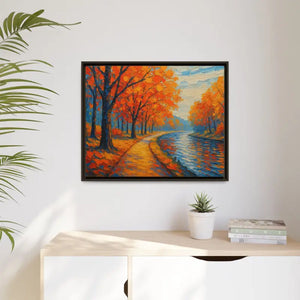 Vibrant Fall Landscape Canvas - Autumn Forest Wall Art - Dipaliz - Prints