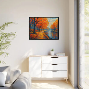 Vibrant Fall Landscape Canvas - Autumn Forest Wall Art - Dipaliz - Prints