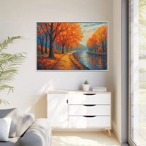 Vibrant Fall Landscape Canvas - Autumn Forest Wall Art - Dipaliz - Prints