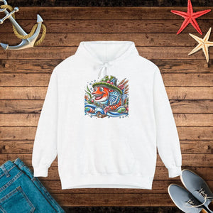 Vibrant Fish Graphic Hoodie - Bold Beach Style - Dipaliz - Hoodies