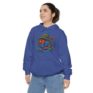 Vibrant Fish Graphic Hoodie - Bold Beach Style - Dipaliz - Hoodies