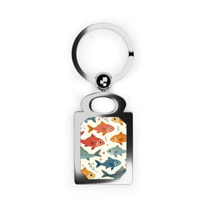 Fish Photo Keyring - Vibrant Summer Memories Accessory - Dipaliz - one Size / Glossy / Silver - Keychains