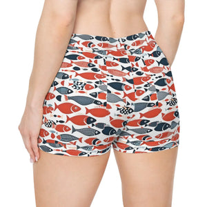 Vibrant Fishes Womens Shorts - Perfect Balance - Dipaliz