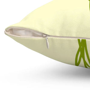 Polyester Square Pillow - Vibrant Flower Bunch Double Print - Dipaliz - Throw Pillows