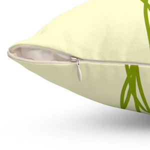 Polyester Square Pillow - Vibrant Flower Bunch Double Print - Dipaliz - Throw Pillows