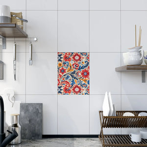 Vibrant Floral Ceramic Photo Tile – Wall Art - Dipaliz - Tiles