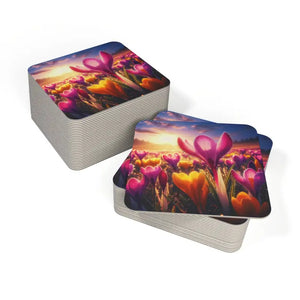 Vibrant Floral Coasters - Bold Home Decor Accents - Dipaliz
