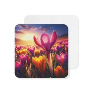 Vibrant Floral Coasters - Bold Home Decor Accents - Dipaliz