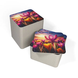 Vibrant Floral Coasters - Bold Home Decor Accents - Dipaliz