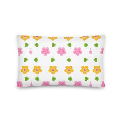 Colorful Blossoms Throw Pillow: Elevate your Sofa Style - Home Decor