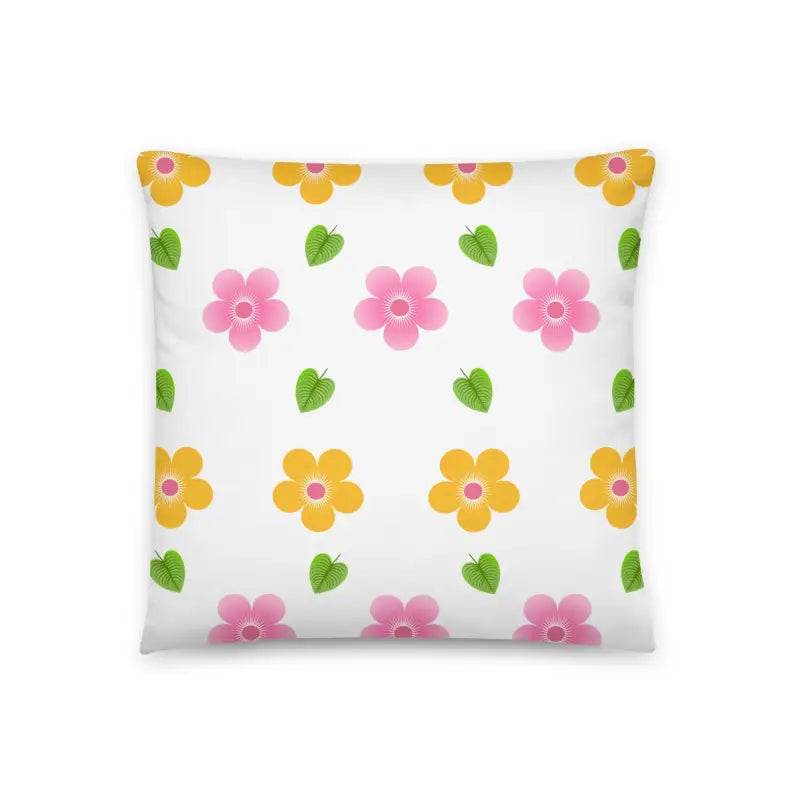 Colorful Blossoms Throw Pillow: Elevate your Sofa Style - Home Decor