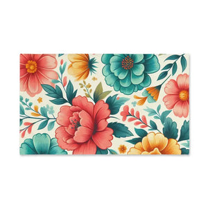 Vibrant Floral Hand Towel Super Soft Spring Kitchen Decor Dipaliz - White Base / 28’’ × 16’’ - Towels