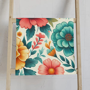 Floral Hand Towel – Super Soft Cotton Blend - Dipaliz - Towels