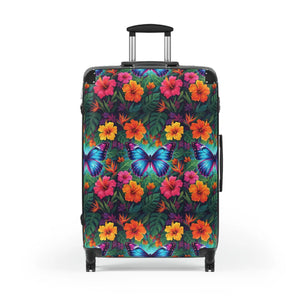Vibrant Floral Pattern Travel Luggage - Dipaliz - Suitcases