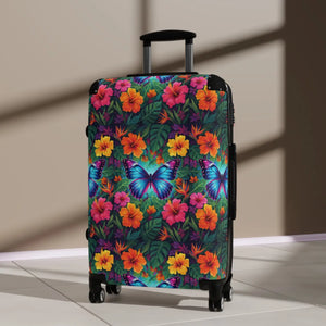 Vibrant Floral Pattern Travel Luggage - Dipaliz - Suitcases