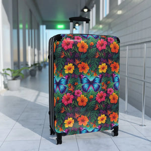 Vibrant Floral Pattern Travel Luggage - Dipaliz - Suitcases