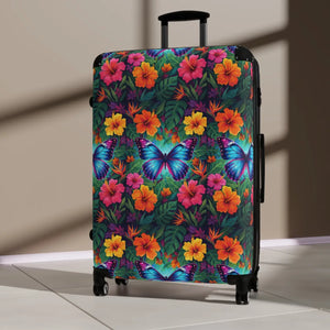 Vibrant Floral Pattern Travel Luggage - Dipaliz - Suitcases