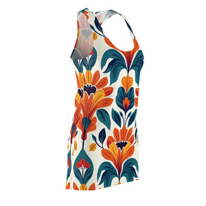 Floral Racerback Dress – Summer Eco Fabric - Dipaliz - Dresses - Xs