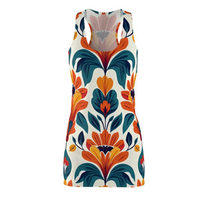 Floral Racerback Dress – Summer Eco Fabric - Dipaliz - Dresses - Xs
