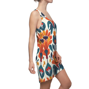 Vibrant Floral Racerback Dress - Summer Garden Party Style - Dipaliz - Dresses