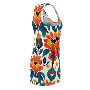 Vibrant Floral Racerback Dress - Summer Garden Party Style - Dipaliz - Dresses