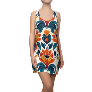 Vibrant Floral Racerback Dress - Summer Garden Party Style - Dipaliz - Xs - Dresses