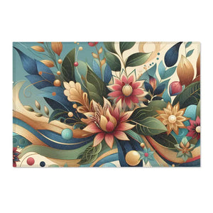 Intricately Designed Vibrant Flowers Area Rugs - Dipaliz - 36’’ × 24’’