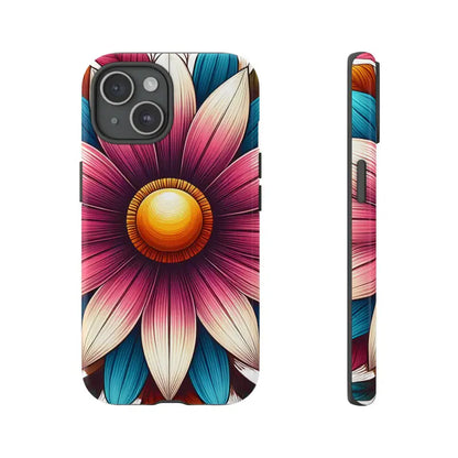 Vibrant Flower Tough Cases for Iphone Galaxy & Pixel Phones - Iphone 15 / Glossy Phone Case