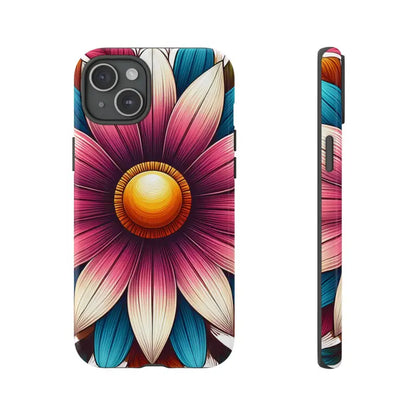 Vibrant Flower Tough Cases for Iphone Galaxy & Pixel Phones - Iphone 15 Plus / Glossy Phone Case