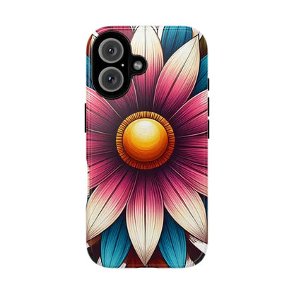 Vibrant Flower Tough Cases for Iphone Galaxy & Pixel Phones - Iphone 16 / Glossy Phone Case