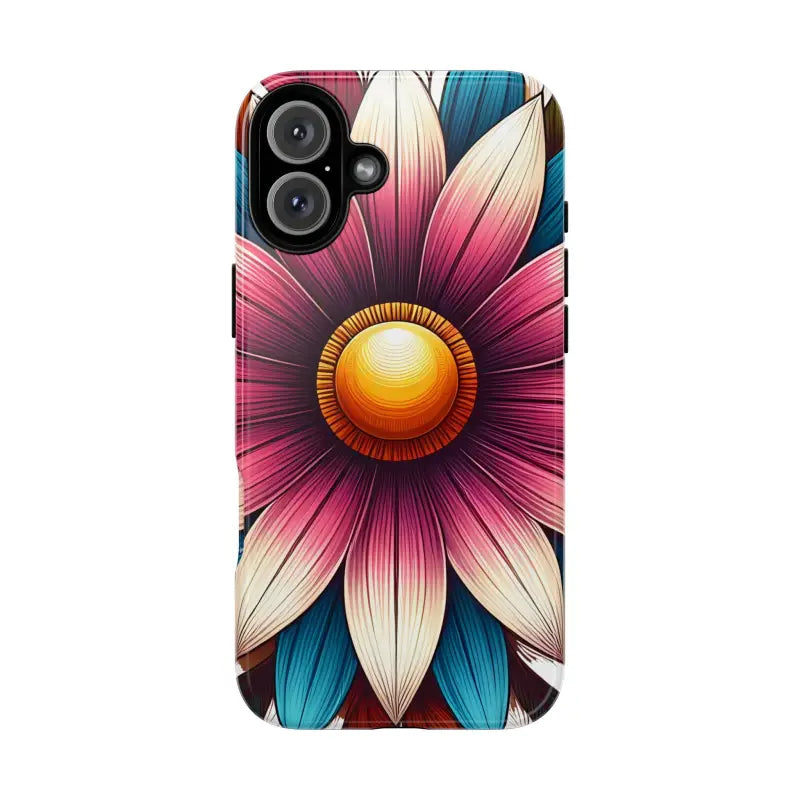 Vibrant Flower Tough Cases for Iphone Galaxy & Pixel Phones - Iphone 16 Plus / Glossy Phone Case