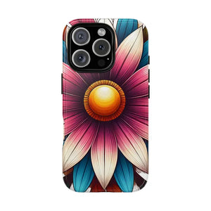 Vibrant Flower Tough Protective Phone Case Bold Style Dipaliz - Iphone 16 Pro / Glossy - Mobile Cases