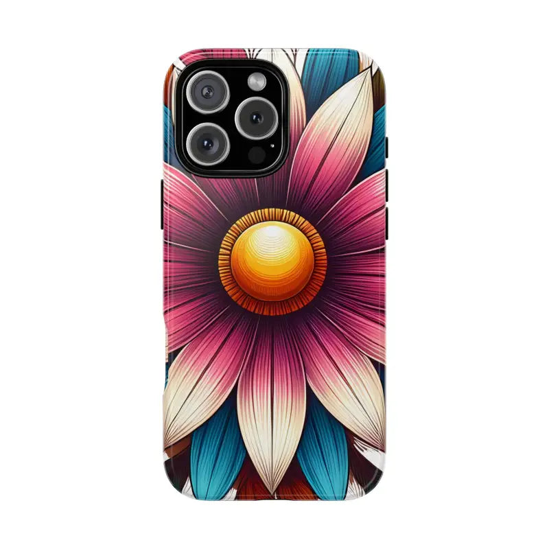 Vibrant Flower Tough Cases for Iphone Galaxy & Pixel Phones - Iphone 16 Pro Max / Glossy Phone Case