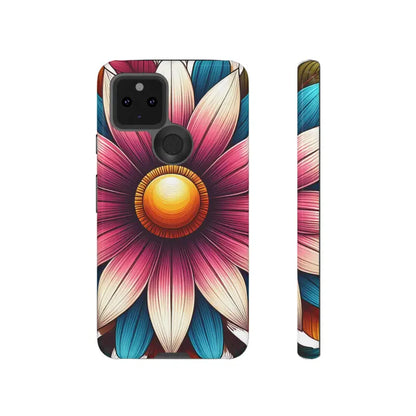 Vibrant Flower Tough Cases for Iphone Galaxy & Pixel Phones - Google 5 5g / Glossy Phone Case