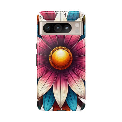 Vibrant Flower Tough Cases for Iphone Galaxy & Pixel Phones - Google 8 Pro / Glossy Phone Case