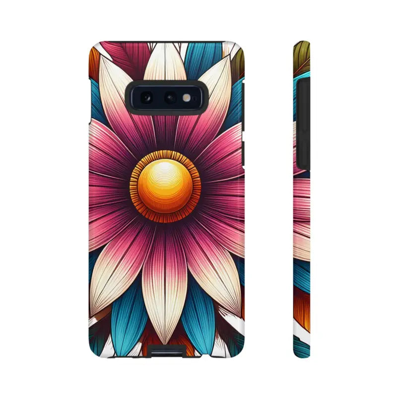 Vibrant Flower Tough Cases for Iphone Galaxy & Pixel Phones - Samsung S10e / Glossy Phone Case