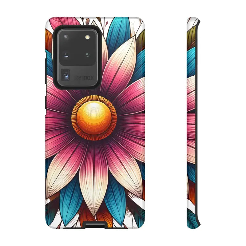 Vibrant Flower Tough Cases for Iphone Galaxy & Pixel Phones - Samsung S20 Ultra / Glossy Phone Case