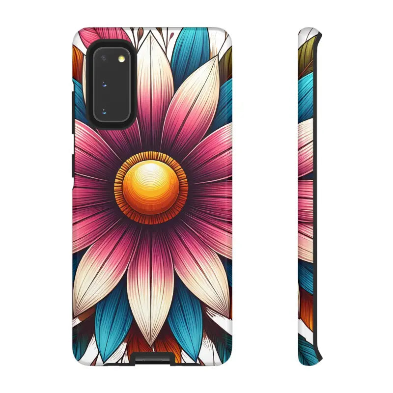 Vibrant Flower Tough Cases for Iphone Galaxy & Pixel Phones - Samsung S20 / Glossy Phone Case